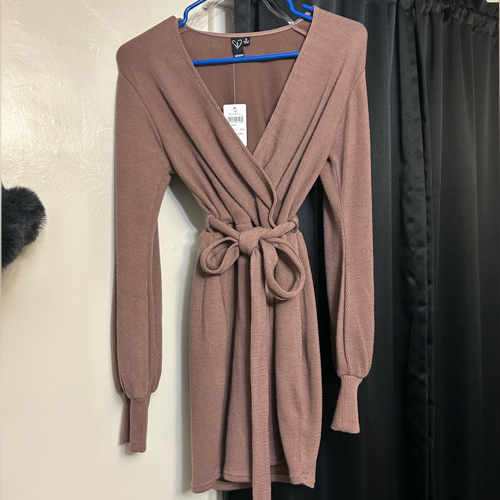 Elegant brown/tan sweater Dress